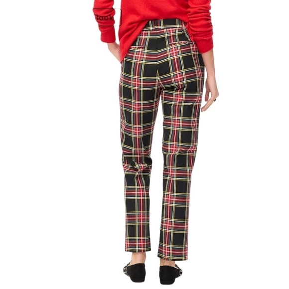 J. CREW Kallie Stewart Tartan Plaid Pant Christmas Holiday Size 8 NEW - Picture 2 of 11